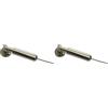 GARDINIA Set con Cavo per Tende Race, Montaggio a Muro o Alcova, Incluso Materiale per Fissaggio, Lunghezza: 5 metri, Metallo, Cromato (Confezione da 2)