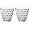 Bormioli Rocco 5215325 Vassoio 6 Bicchieri Acqua Dots In Vetro Trasparente Cl 25.5 (Confezione da 2)