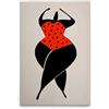A.S. Création DD131856 - Quadro da parete in stile retrò, da donna, colore: crema, nero, 50 x 75 cm