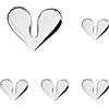 Alessi Jht01 Aprinoci Di Design In Acciaio Inox Lucido, Argento, ‎4.01 x 3.51 x 1.52 cm, 56 grammi (Confezione da 5)