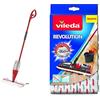 Vileda 1-2 Spray Max, Sistema Lavapavimenti Spray con Panno in Microfibra & Revolution Panno Ricambio 2 in 1 in Microfibra, Bianco