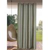 Linder Tenda da esterno idrorepellente - tessuto e tinto in Francia - Finitura occhielli a canna di fucile antiossidante - Colore cachi melange - Dimensioni 140 x 265 cm - 100% polipropilene