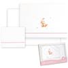 Interbaby - Lenzuola Baby Cotone - Auto/Mosè/Navicella - Orso Luna Stelle - Set 3Pcs. Lenzuolo sotto + piano di lavoro + federa cuscino