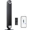 Dreo Cruiser Pro 106 cm Smart Tower Fan, Ventilatore WiFi Alexa, ventilatore oscillante a 90°, 9 impostazioni di velocità, timer di 12 ore, controllo APP, controllo vocale, telecomando, display LED