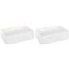 Rayher 34227000 Blocco di Sapone Base, 600 g, Sapone Grezzo Fai Da Te Creativo con Glicerina, 100% Vegano, da Sciogliere, per Sapone Fatto in Casa, Trasparente/Bianco (Confezione da 2)