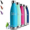 Grsta Borraccia- 500 ml- Termica, Acciaio Inox, Senza BPA, Borracce Termiche, Senza Perdite, Metallo, Acciaio Inossidabile 18/8, Bottiglia Termica per Scuole, Outdoor, Fitness