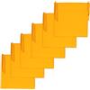 Atout Ciel Set di 6 cuscini quadrati per sedia, tinta unita, 40 x 40 cm, colore: Giallo Ocra