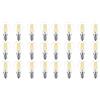 LVWIT 12X Lampadina Filamento LED E14, 4W Equivalenti a 40W, 470Lm, Luce Bianca Calda 2700K, Mini Globo G45, Non Dimmerabile. (Confezione da 2)