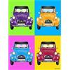 Les Collections Rétro Targa in metallo goffrato 40 x 30 cm Citroen Citroen 2 CV Wahrol Prodotto con licenza ufficiale e/o design esclusivo