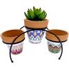 Romimex Supporto per vaso multicolore in metallo ceramica 31 x 18 x 12 cm