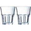Arcoroc - Collezione Granity - 6 bicchieri bassi da 27 cl in vetro temperato impilabili -Uso professionale - Estremamente resistenti - Imballaggio rinforzato per la vendita online (Confezione da 2)