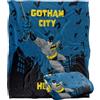 LOGOVISION Batman Gotham City Hero Coperta super morbida al tatto setoso - 152 x 127 cm