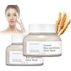 WQTHU Ground Rice And Honey Glow Mask-Nutriente e idratante, maschera viso al riso per la cura della pelle coreana per le donne (1 pz)