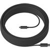 Logitech Strong cavo USB 10 m USB 3.2 Gen 2 (3.1 Gen 2) USB A USB C Grafite