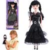 yumcute Barbie,Bambola Mercoledì Barbie Vestito Nero e Tacchi Alti, La Famiglia Gotiche Bambola Action Figure, Regali Giocattolo per i Fan, Bambole per Bambini Piccoli