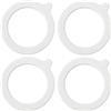 RUOJLING 4Pcs Guarnizioni in Silicone Per Barattoli di Vetro, Ermetici e Sigillati Fatti in Casa, Ricambio Ø 69X93 mm