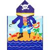 Rayson Asciugamano Bambini Bambino Microfibra Telo Bambini Poncho Bagno Asciugamano Mantello Spiaggia per Ragazze Ragazzi(Piccolo pirata)