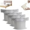 LAIKAIEU Ferma Lenzuola con Strisce di Blocco, Clip di Fissaggio per Impieghi Pesanti, Supporto per Lenzuola Non Slip, per Materasso per Tutte Le Dimensioni, Biancheria da Letto (Grigio-4pcs)