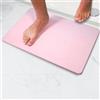 Pure 4Home - Tappeto bagno in pietra diatomite 60x40 cm, assorbente, asciugatura rapida, antiscivolo, carta vetrata per impurità e opacizzazione | Tappeto bagno assorbente (Rosa)
