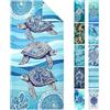 joyoldelf Telo Mare Microfibra Grande - 180x90 cm Telo Mare, XXL Asciugamano Mare Antisabbia, Stuoia Spiaggia Grande Asciugatura Rapida, Teli Mare Microfibra Leggero E Portatile（Tartaruga-Blu）