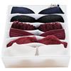 CHICHOUSE Organizer Cassetto/Armadio con 6 Spaziosi Scomparti - Tessuto Traspirante - Pieghevole - Organizer Reggiseni, Mutandine, Calze, Calzini e Accessori. (BIANCO)