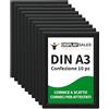 DISPLAY SALES Cornici a Scatto A3 Nere | Set da 10 | Profilo 25 mm | Cornici Clip per Poster e Certificati | Ideale per Uffici, Ristoranti, Hotel ed Eventi
