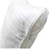 eurostyle Coppia federe letto matrimoniale singolo bianco con cerniera Cuscini guanciali Coppia federe Traspirante igenico Set di 2 Pezzi 52x82 con Zip Stop Acari qualità Premium cotone