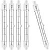 Jaenmsa R7S Lampadine Alogene 118mm 200W,230V 2000lm Dimmerabile R7s Lampadine Alogene,J118 T3 Alternativa al LED R7S,2700K Doppia Testa Lampadina Lineare,Per Lampadina Cappa Cucina, Confezione Da 5