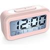 Sveglia Digitale Pinguino Con Luce Notturna LED 7 Colori – Orologio Con Data E Temperatura – Regalo Bambini