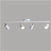 Klobvtt faretto da soffitto moderno kit di illuminazione a binario fisso Faretti a soffitto a piastra tonda orientabile Barra luminosa Faretti direzionali GU10 Lampade d'accento per la galleria dell'i
