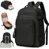 bergsalz Nero Zaino da viaggio grande da Donna zaino donna Uomo Zaino da escursionismo Sportivo Impermeabile Zaino Da Zaino Da Viaggio Aereo Bagaglio a Mano Zaino Fitness Casual laptop da 15.6 pollici