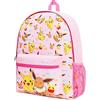 Pokémon Pokemon Zaino Scuola Elementare Media Gadget Originale Pikachu Pokeball (Rosa, One Size)
