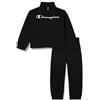 Champion Legacy Back to School Sweatsuits G-Ultralight Powerblend Terry Full Zip Tuta Sportiva, Nero, 15-16 Anni Bambina