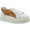 ALVIERO MARTINI Sneakers Donna Similpelle White 0859 300E Scarpe Sportive Bianco Beige Donna Tacco 4 cm (Bianco, Sistema Taglie Calzature EU, Adulto, Numero, Media, 40)