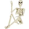 SIFOEL Scheletro Posable di Halloween, 90 cm, Con Articolazioni Mobili, per Esterni, Interni, Giardino, Casa, Patio, Misura Unica (skeleton16590)