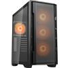 Cougar Uniface RGB Mid Tower - Custodia con 4 ventole ARGB, colore: Nero