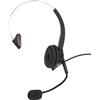 Jectse Cuffie telefoniche RJ9 con microfono, cuffie telefoniche con cavo con microfono con cancellazione del rumore e controllo del volume per Call Center Office, Business, Customer Service