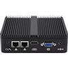 WEIDIAN Mini PC Industriale Fanless PC N100 16GB RAM 256GB SSD, Win 11 Mini Computer Senza Ventola, 2LAN, HD VGA, 2x RS232 COM Computer Industriale Supporto Auto Power On