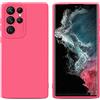 Cadorabo Custodia compatibile con Samsung Galaxy S22 ULTRA in FLUID ROSSO - Coperchio protettivo in silicone TPU flessibile
