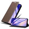 Cadorabo Custodia Libro compatibile con Asus ZenFone 7 Pro in BRUNO CAFÉ - con Vani di Carte, Funzione Stand e Chiusura Magnetica - Portafoglio Cover Case Wallet Book Etui Protezione