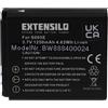 EXTENSILO batteria sostituisce Panasonic DMW-BCC12, CGA-S005E, CGA-S005E/1B per fotocamera digitale DSLR (1250mAh, 3,7V, Li-Ion)