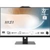 MSI Modern AM272P 1M-853IT PC AIO - 27 IPS 1920x1080 (FHD), Intel® CoreTM 5 processor 120U, 8GB (DDR5 5200 MHz), SSD 512GB - Vesa 75 x 75 mm, Webcam Integrata, Windows 11 Home