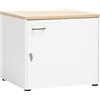 Schildmeyer Solea 158844 - Armadietto multiuso con serratura, 67,1 x 60 x 60 cm, colore: Bianco opaco