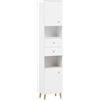 Schildmeyer Bjarne 701986 - Armadio alto, 40,3 x 33 x 180,6 cm, colore: Bianco opaco