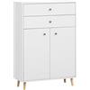 Schildmeyer Bjarne 701981 - Highboard, 77 x 33 x 113,4 cm, colore: Bianco opaco