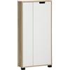 Schildmeyer Highboard Emmik 159447, rovere bianco opaco, 59,8 x 19,5 x 124 cm