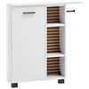 Schildmeyer Katta 158593 - Armadio per nicchia effetto pannello acustico, 70,7 x 17,0 x 74,3 cm, colore: Bianco opaco