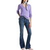 United Colors of Benetton Maglia Scollo V M/L 1091D4625 Maglione, Blu, M Donna