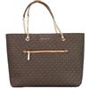 Michael Kors Jet Set Item - Borsa a tracolla con tasca frontale, misura media, colore: Marrone, Marrone