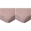 babyCalin lenzuolo con angoli rosa 70 x 140 cm (Confezione da 2)